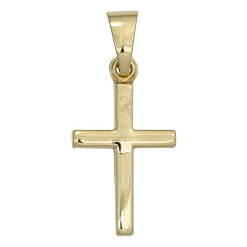 Anhänger Kreuz 333 Gold Gelbgold Kreuzanhänger Goldkreuz