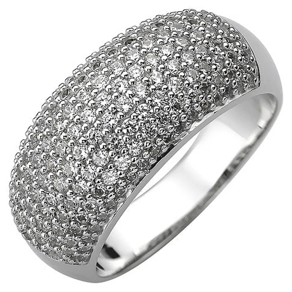 Damen Ring 925 Sterling Silber 158 Zirkonia Silberring-62