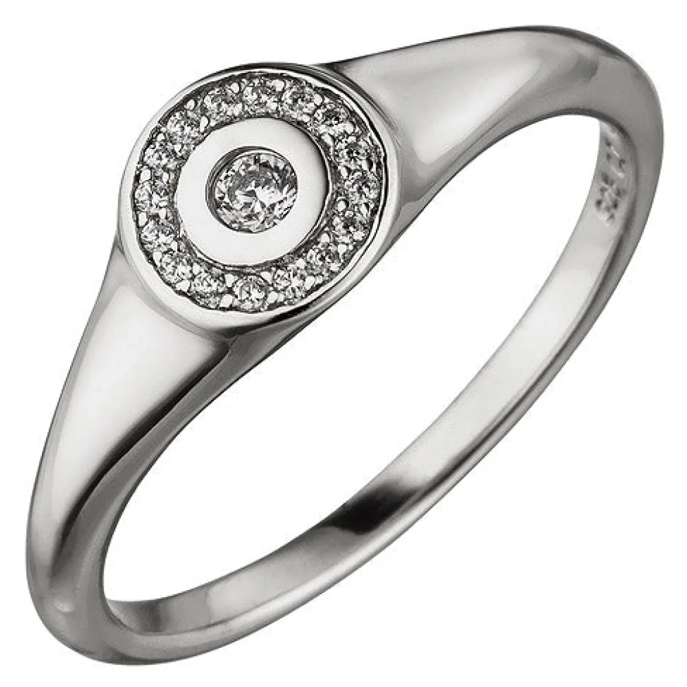 Damen Ring 925 Sterling Silber 17 Zirkonia Silberring-50