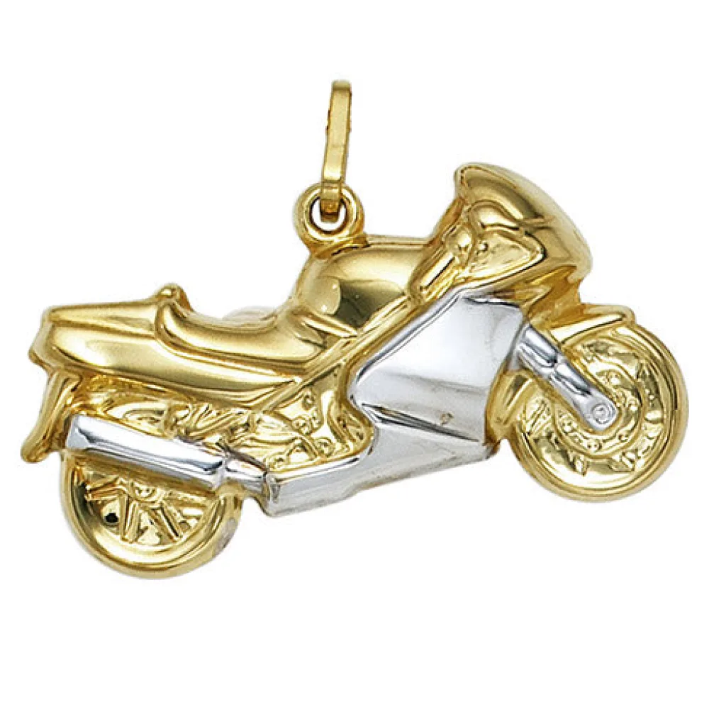 Anhänger Motorrad 333 Gold Gelbgold bicolor