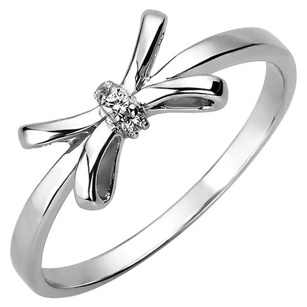 Damen Ring 925 Sterling Silber 3 Zirkonia Silberring-54