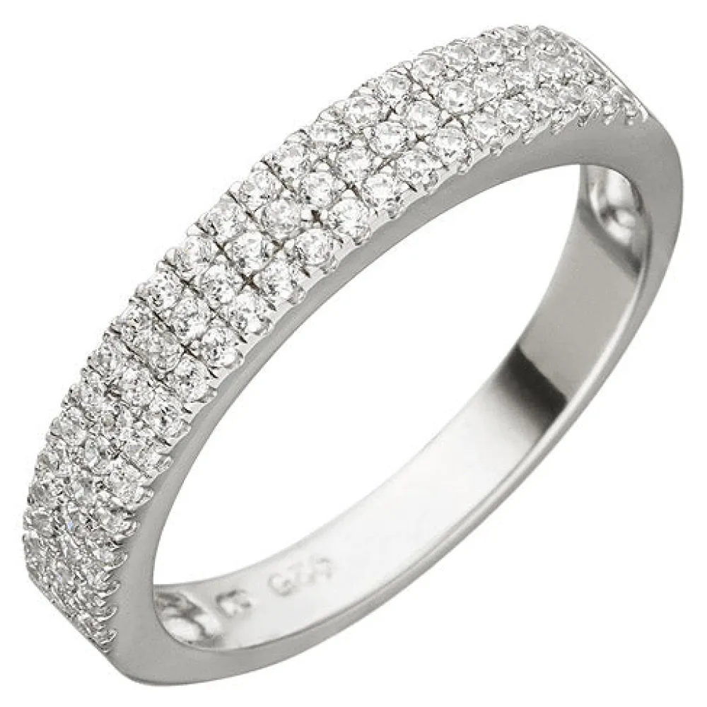 Damen Ring 925 Sterling Silber 69 Zirkonia Silberring-58