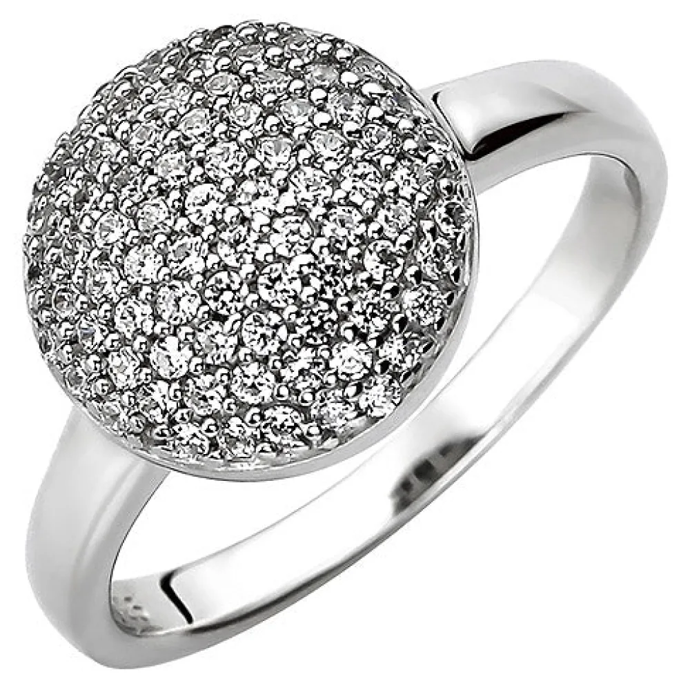Damen Ring 925 Sterling Silber 78 Zirkonia Silberring-50