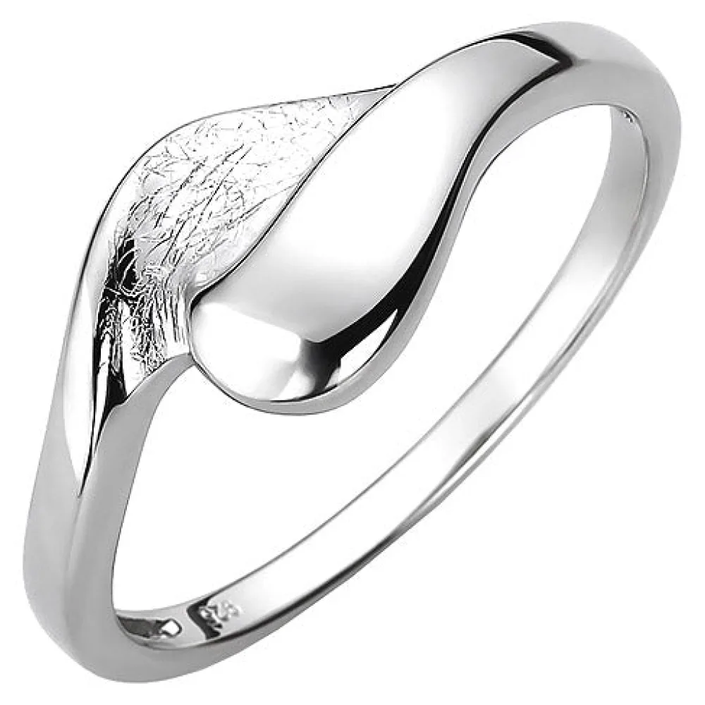 Damen Ring 925 Sterling Silber eismatt Silberring-52