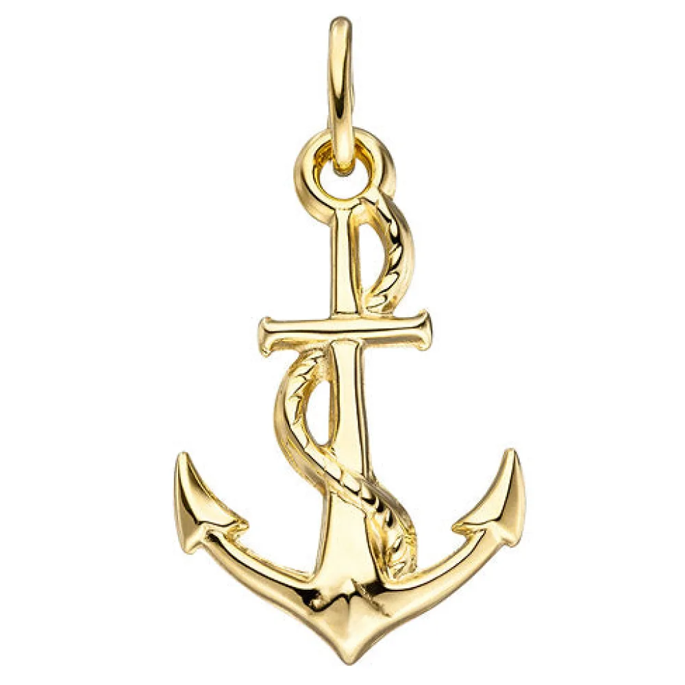 Anhänger Anker 333 Gold Gelbgold Goldanhänger