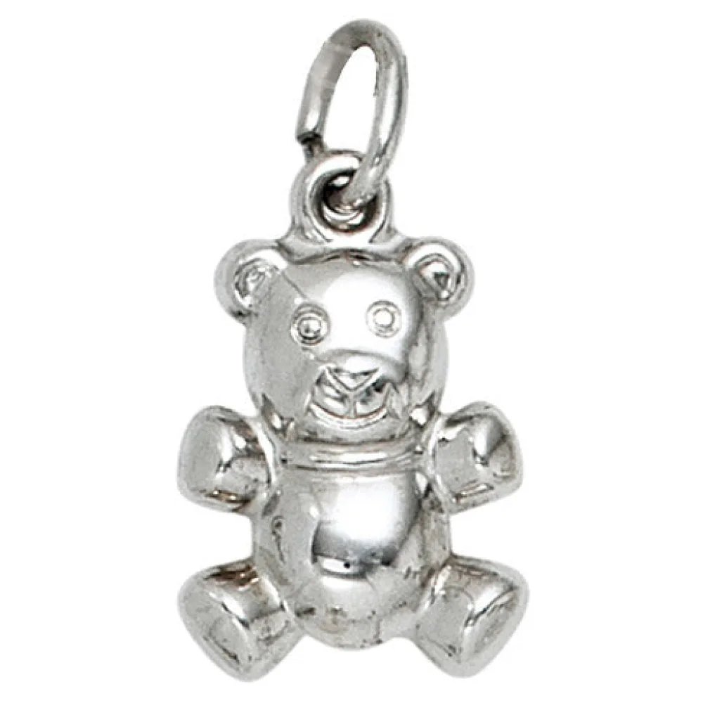 Anhänger Bär 925 Sterling Silber rhodiniert