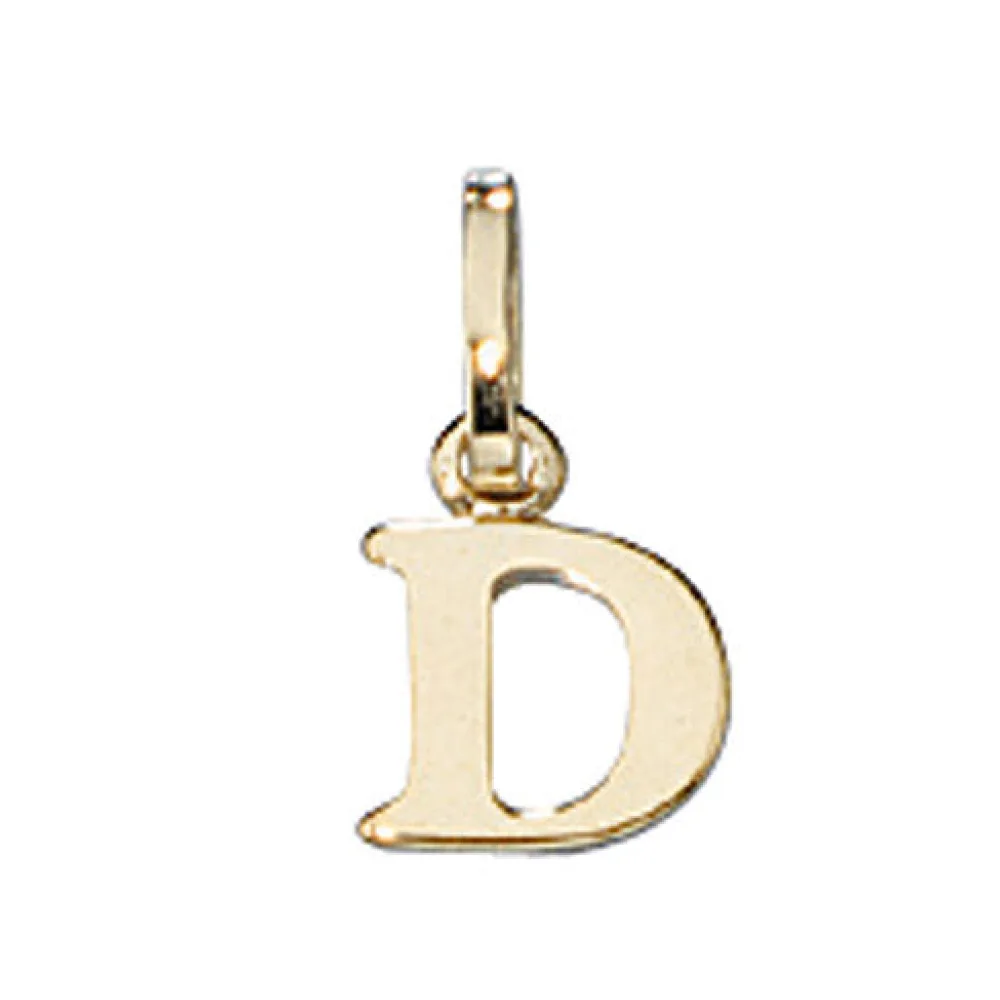 Anhänger Buchstabe D 333 Gold Gelbgold Buchstabenanhänger
