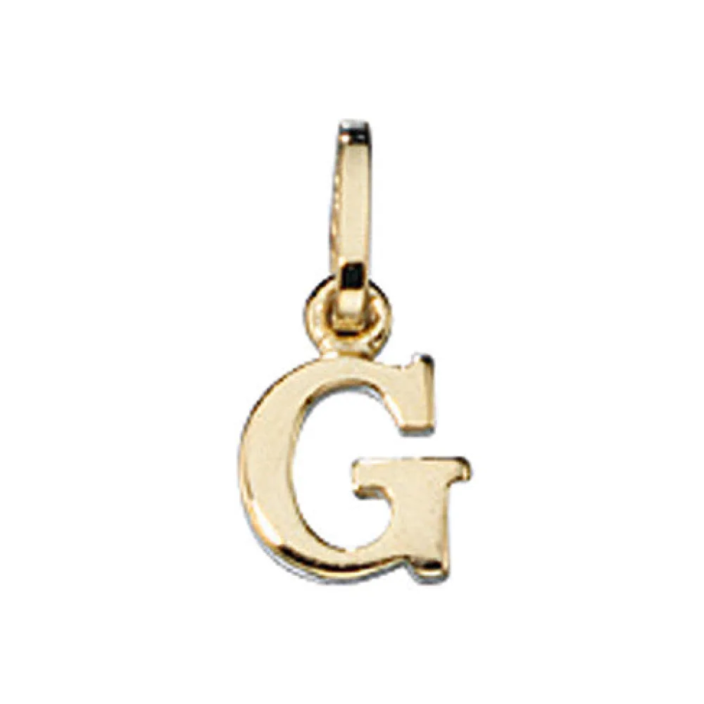 Anhänger Buchstabe G 333 Gold Gelbgold Buchstabenanhänger