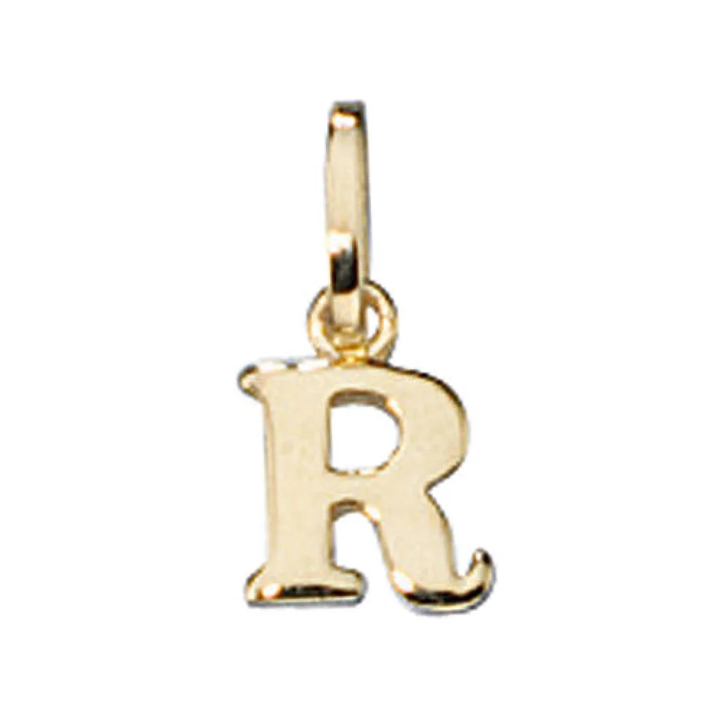Anhänger Buchstabe R 333 Gold Gelbgold Buchstabenanhänger