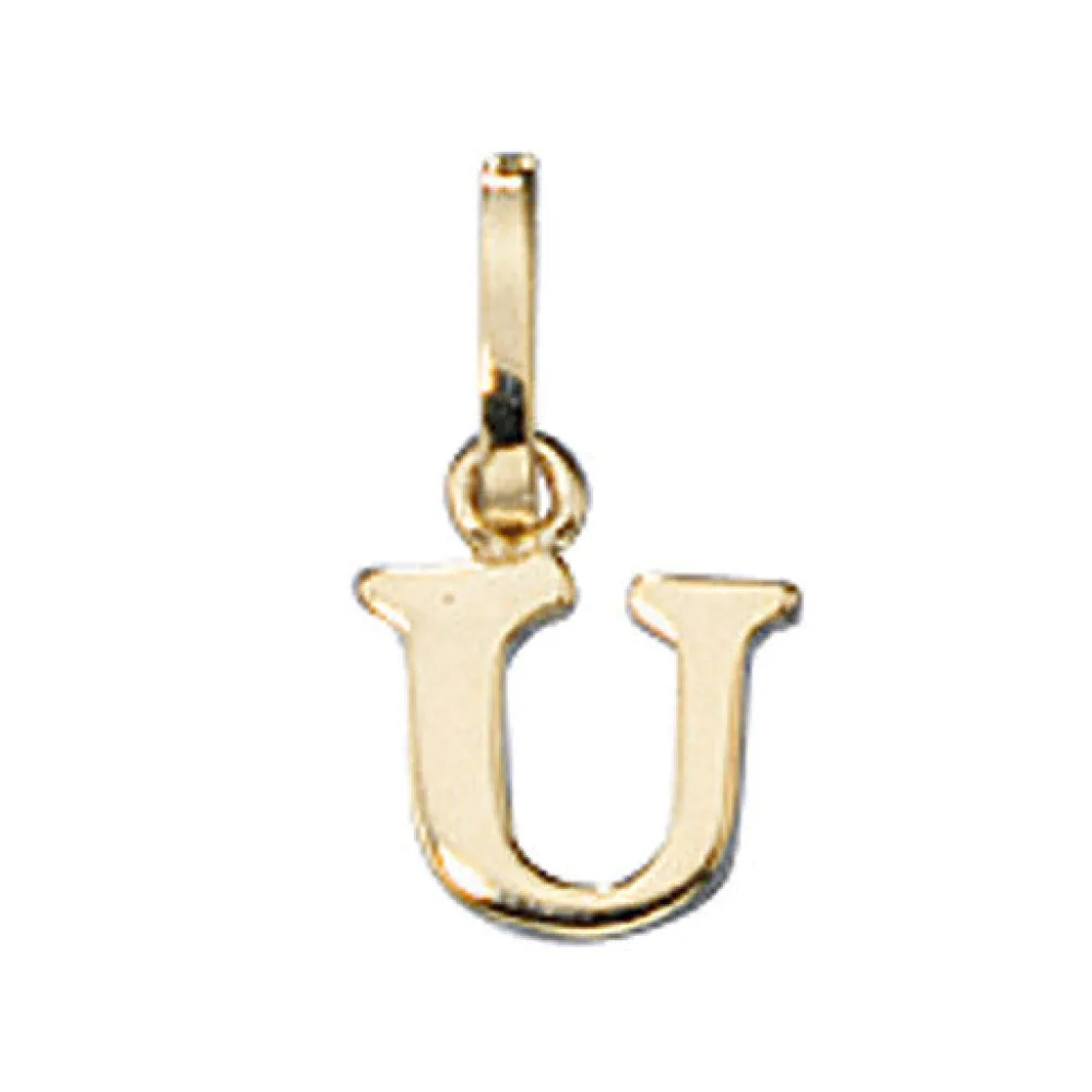 Anhänger Buchstabe U 333 Gold Gelbgold Buchstabenanhänger