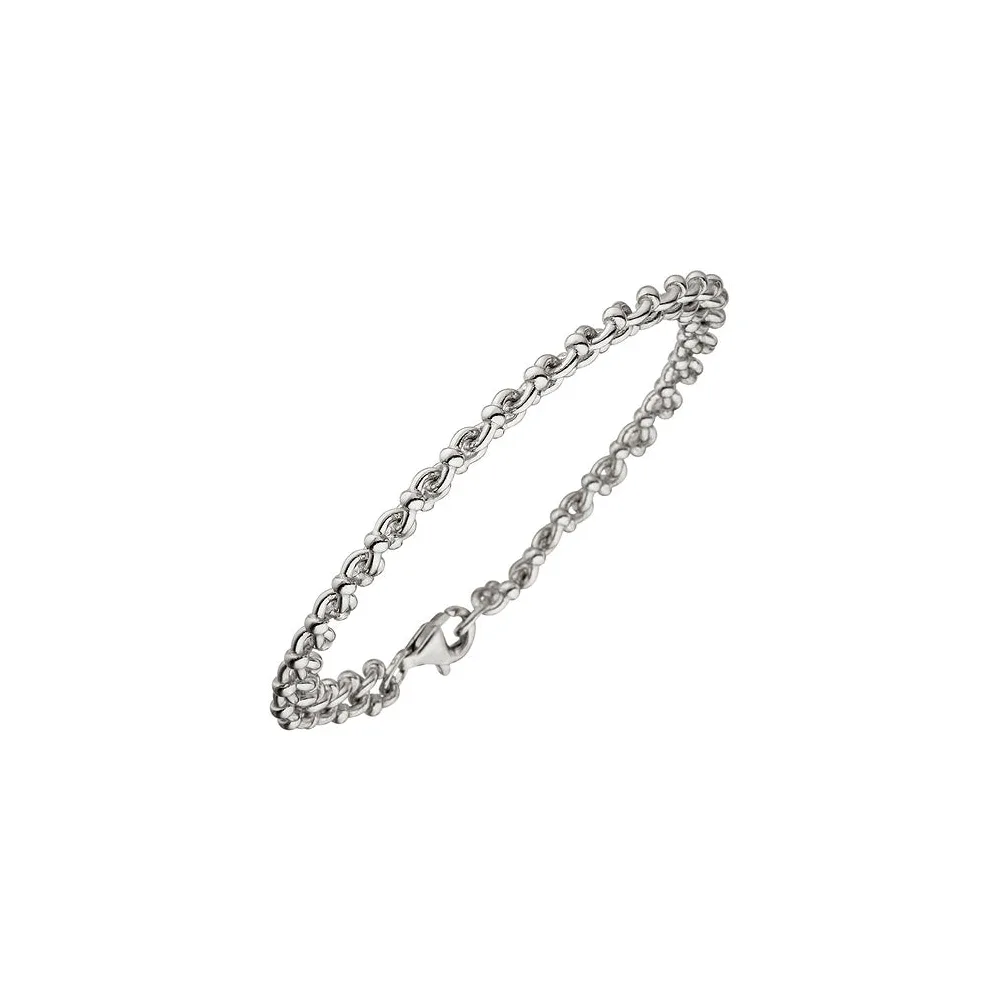 Armband 925 Sterling Silber 21 cm Silberarmband Krebsarmband