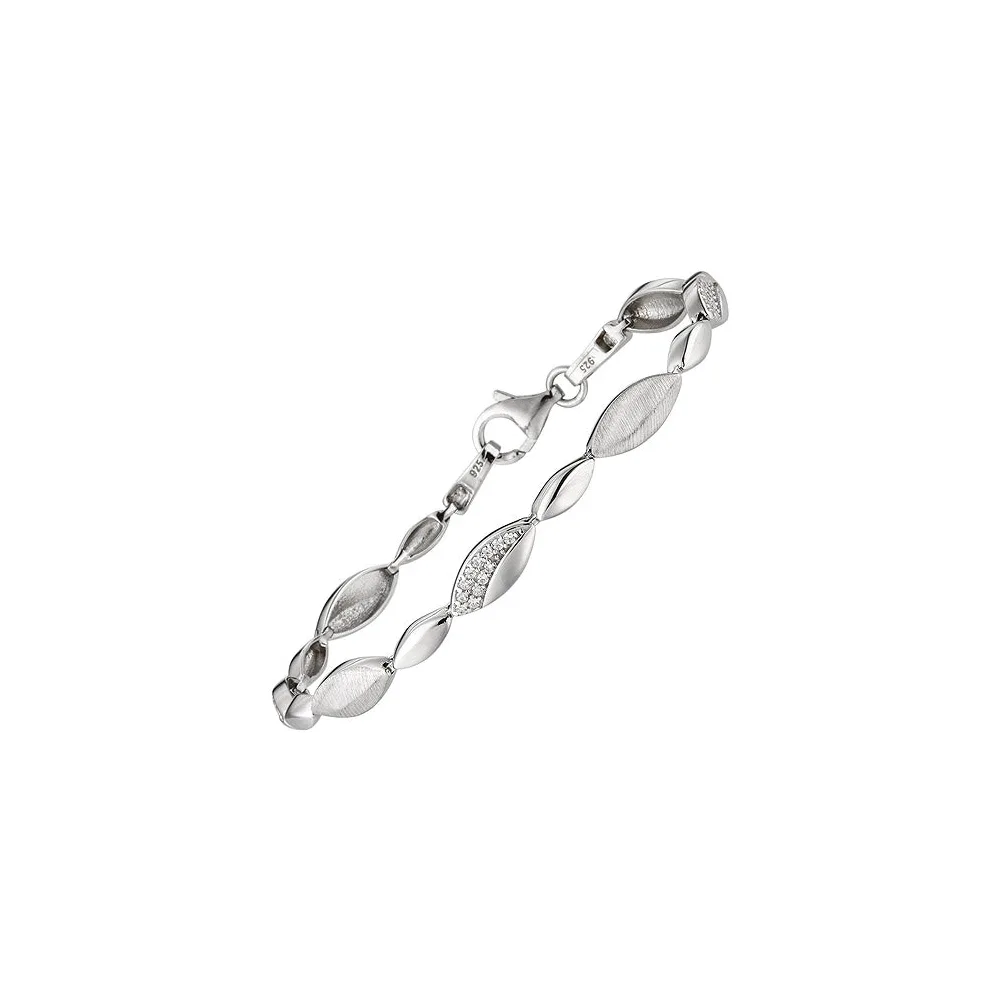 Armband 925 Sterling Silber 36 Zirkonia 19 cm Silberarmband