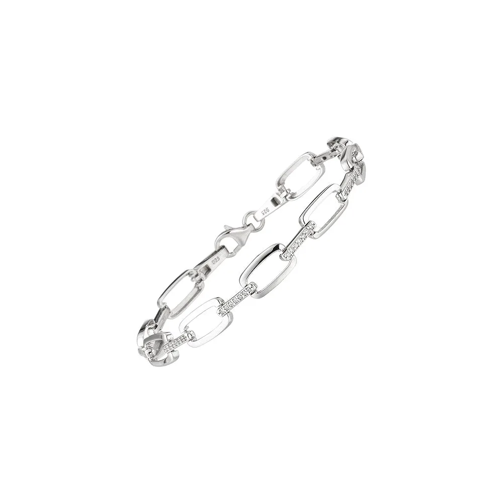 Armband 925 Sterling Silber 56 Zirkonia 19 cm Silberarmband