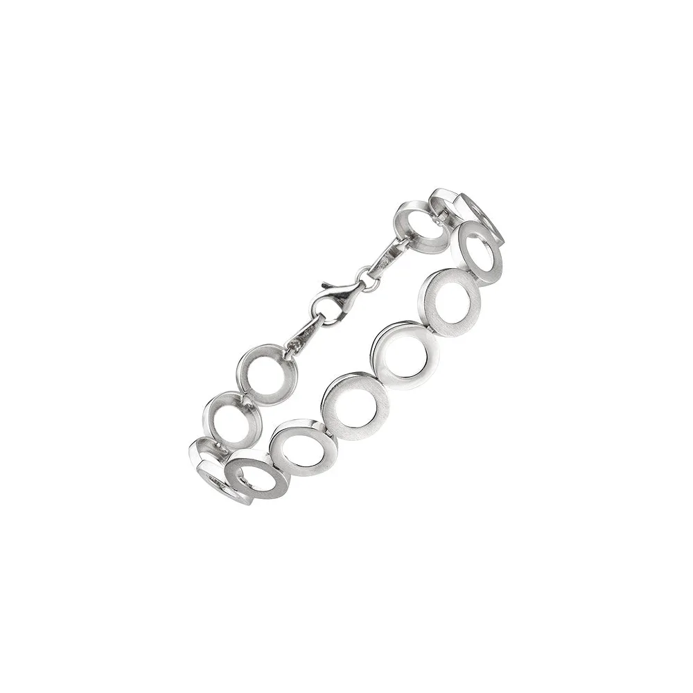 Armband 925 Sterling Silber matt 19 cm Silberarmband