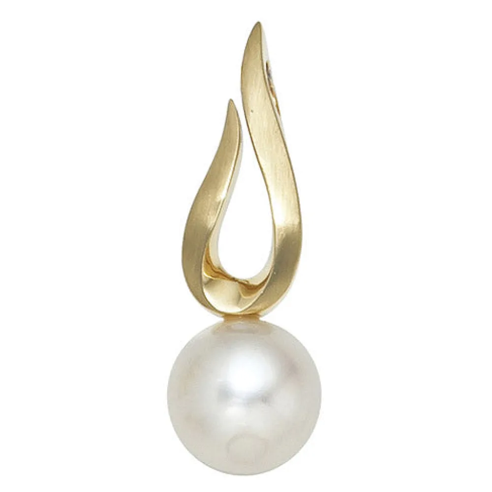Anhänger 585 Gold Gelbgold 1 Süßwasser Perle Perlenanhänger