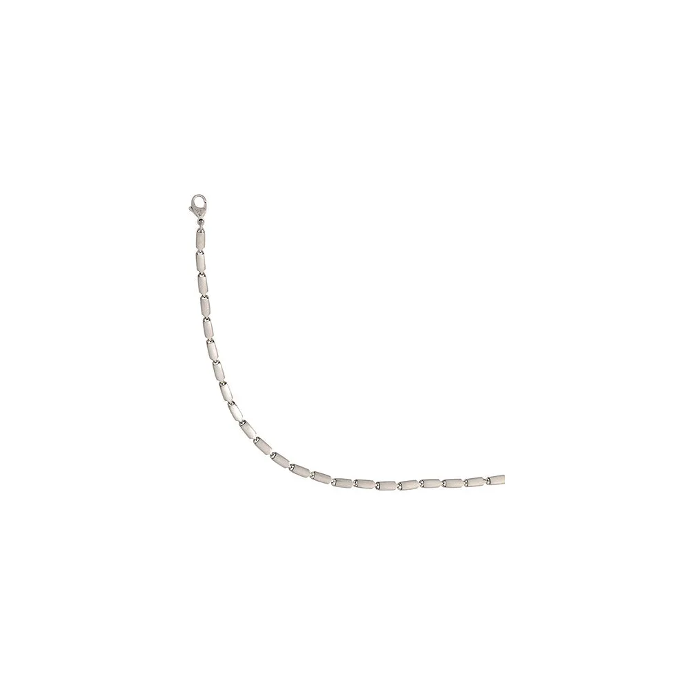 Armband 950 Platin matt 20 cm Platinarmband Karabiner
