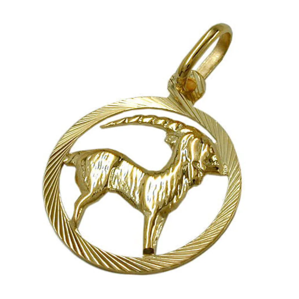 Anhänger Sternzeichen Steinbock Gold 375