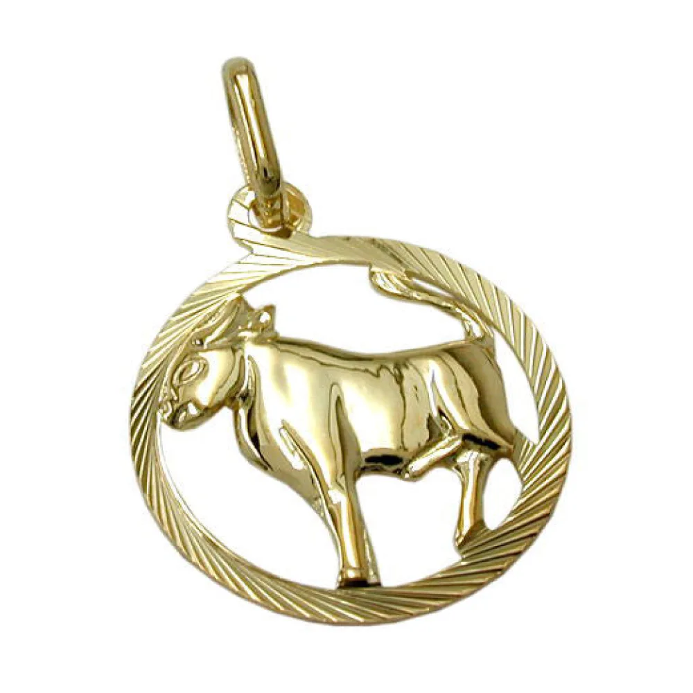 Anhänger Sternzeichen Stier Gold 375