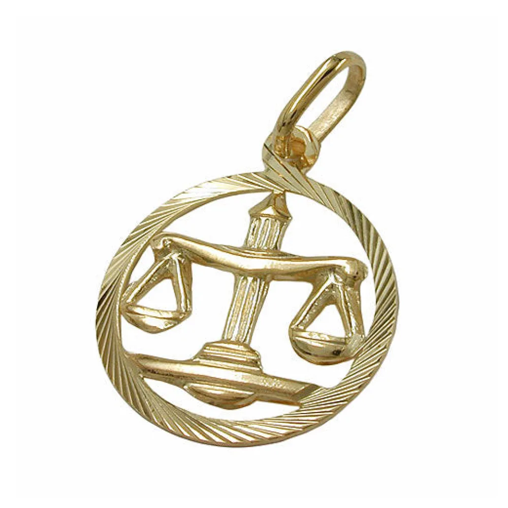 Anhänger Sternzeichen Waage Gold 375