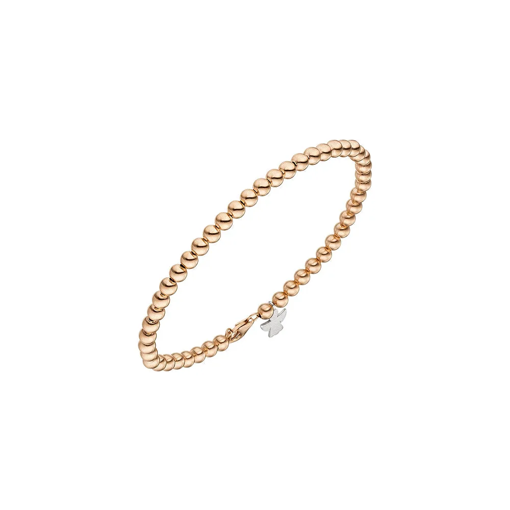 Armband Engel 585 Gold Rotgold Weißgold bicolor 19 cm Schutzengel