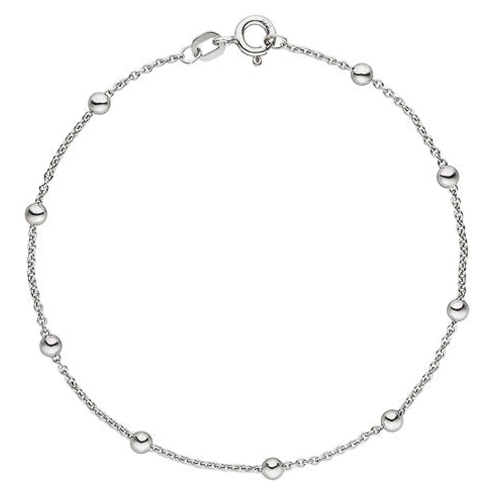 Armband mit kleinen Kugeln 925 Sterling Silber 18 5 cm