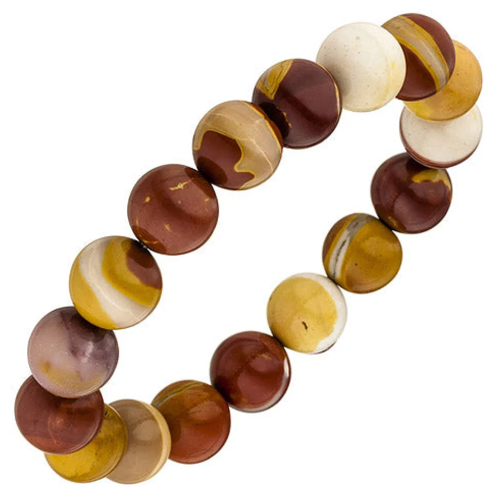 Armband Mookait 19 cm Mookaitarmband Edelsteinarmband elastisch