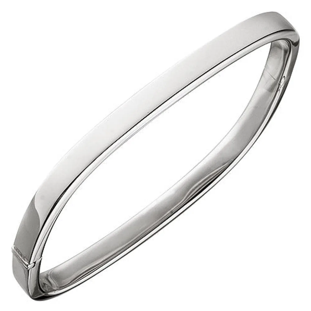 Armreif Armband eckig 925 Sterling Silber Silberarmband