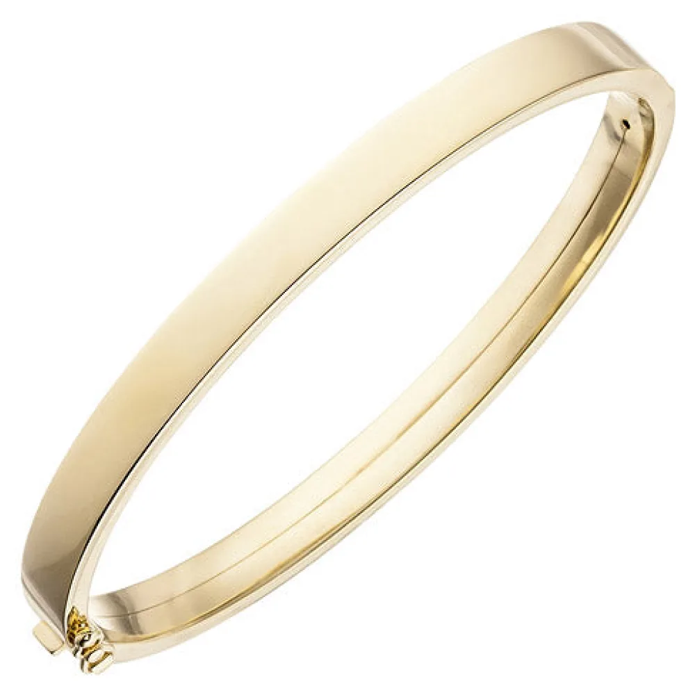 Armreif Armband oval 375 Gold Gelbgold Goldarmband Goldarmreif