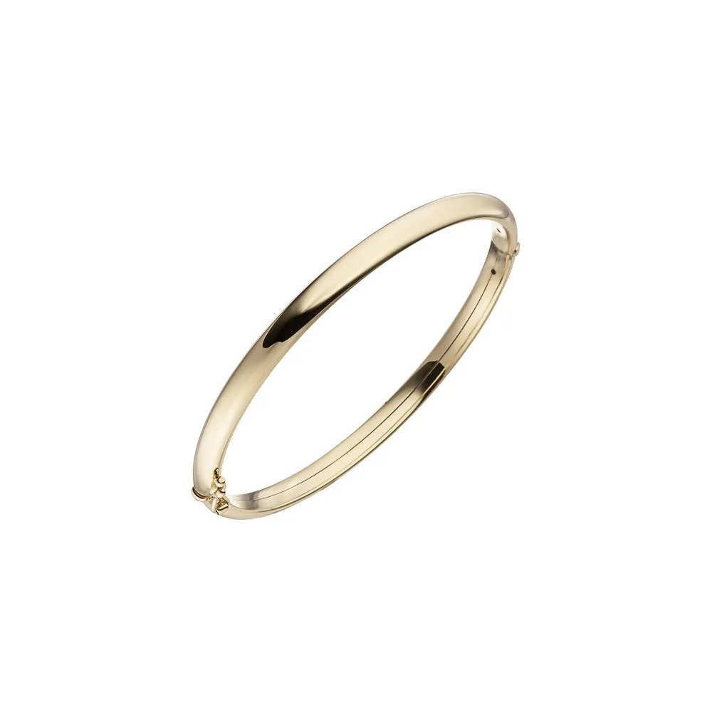 Armreif Armband oval mit Scharnier 375 Gold Gelbgold Goldarmband Goldarmreif