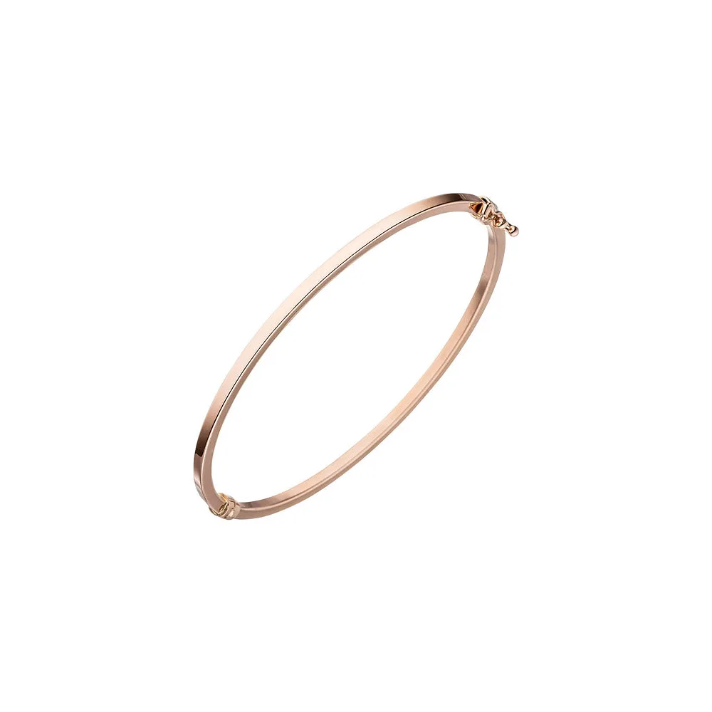 Armreif Armband oval schmal 585 Gold Rotgold Rotgoldarmband Rotgoldarmreif