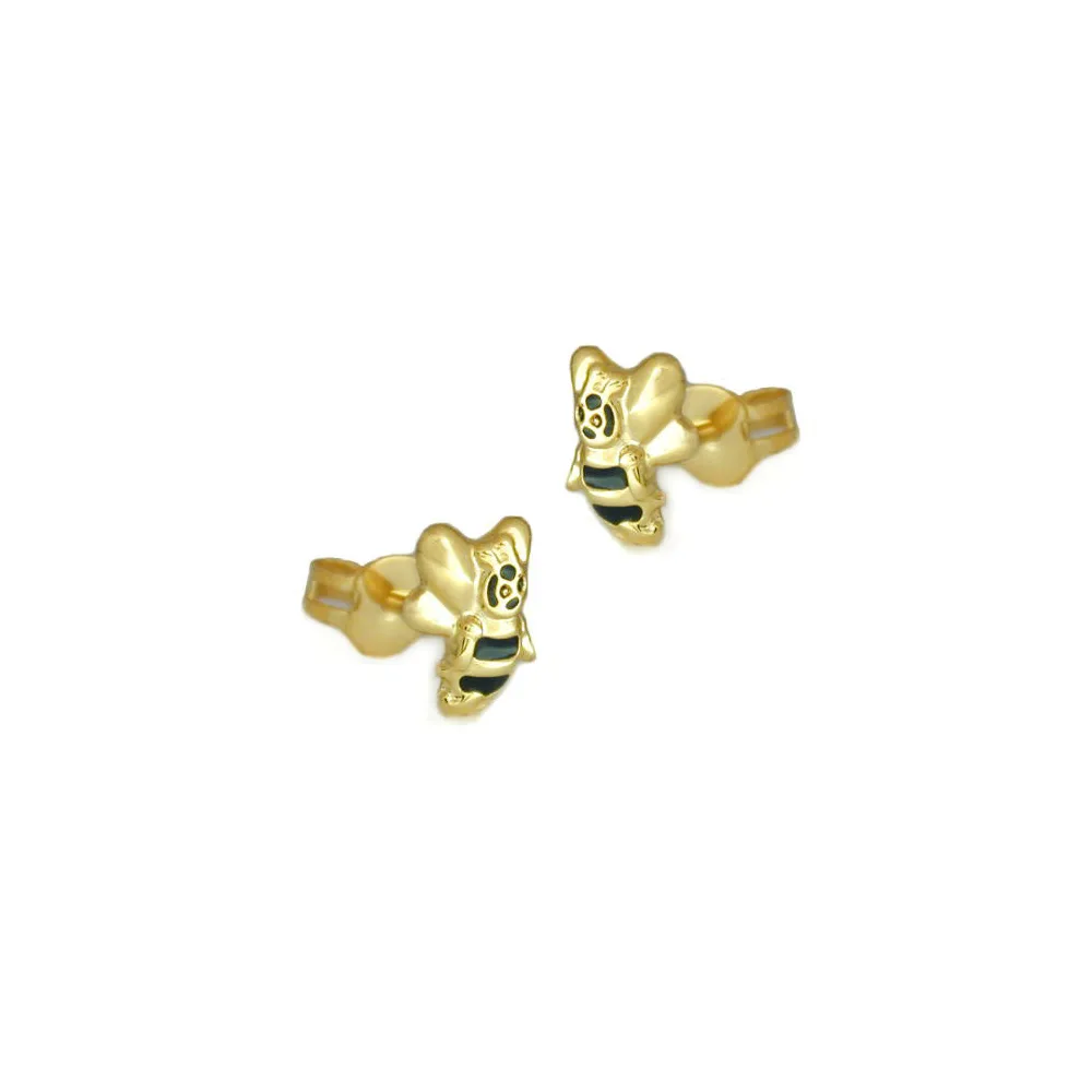 Ohrstecker Biene Gold 375