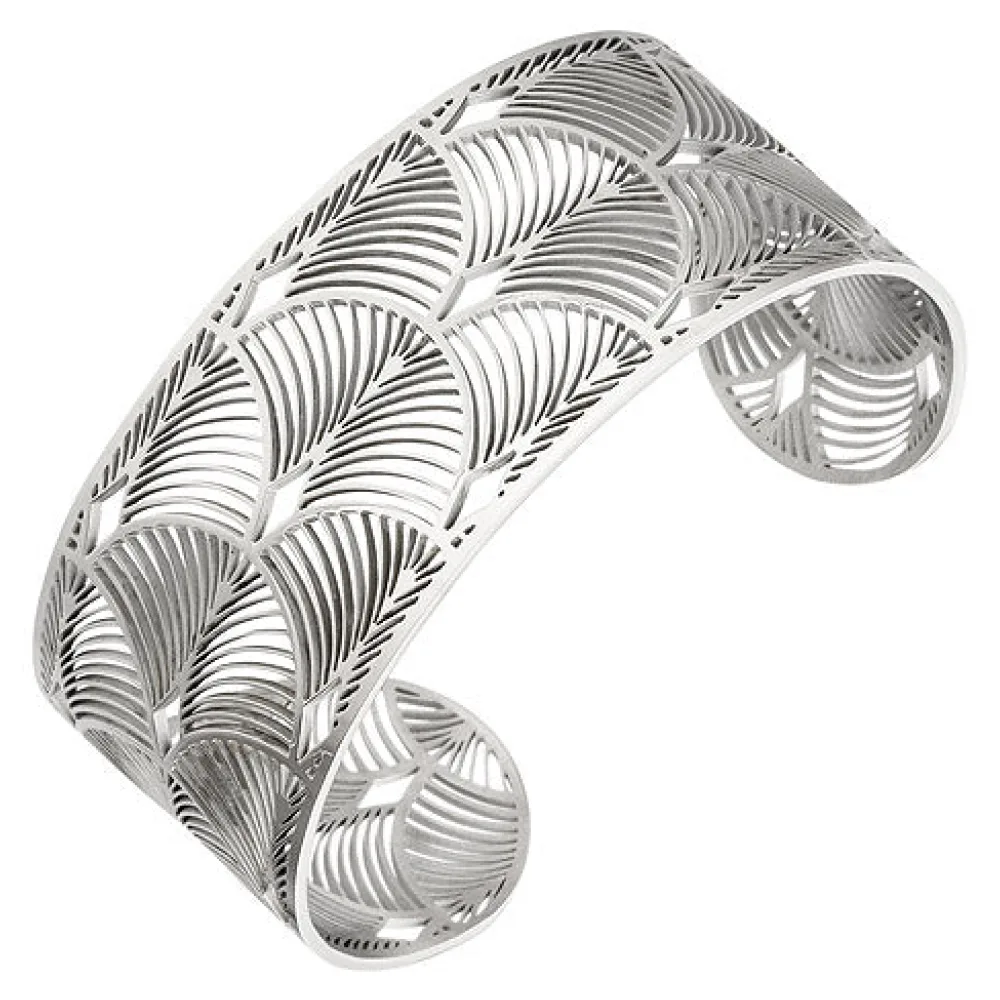 Armspange / offener Armreif Edelstahl Armband