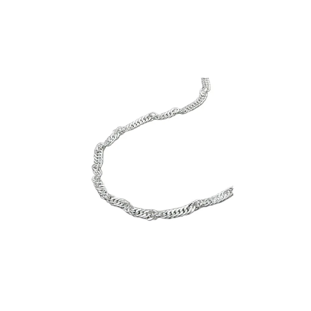 Bauchkette Singapur Silber 925-60
