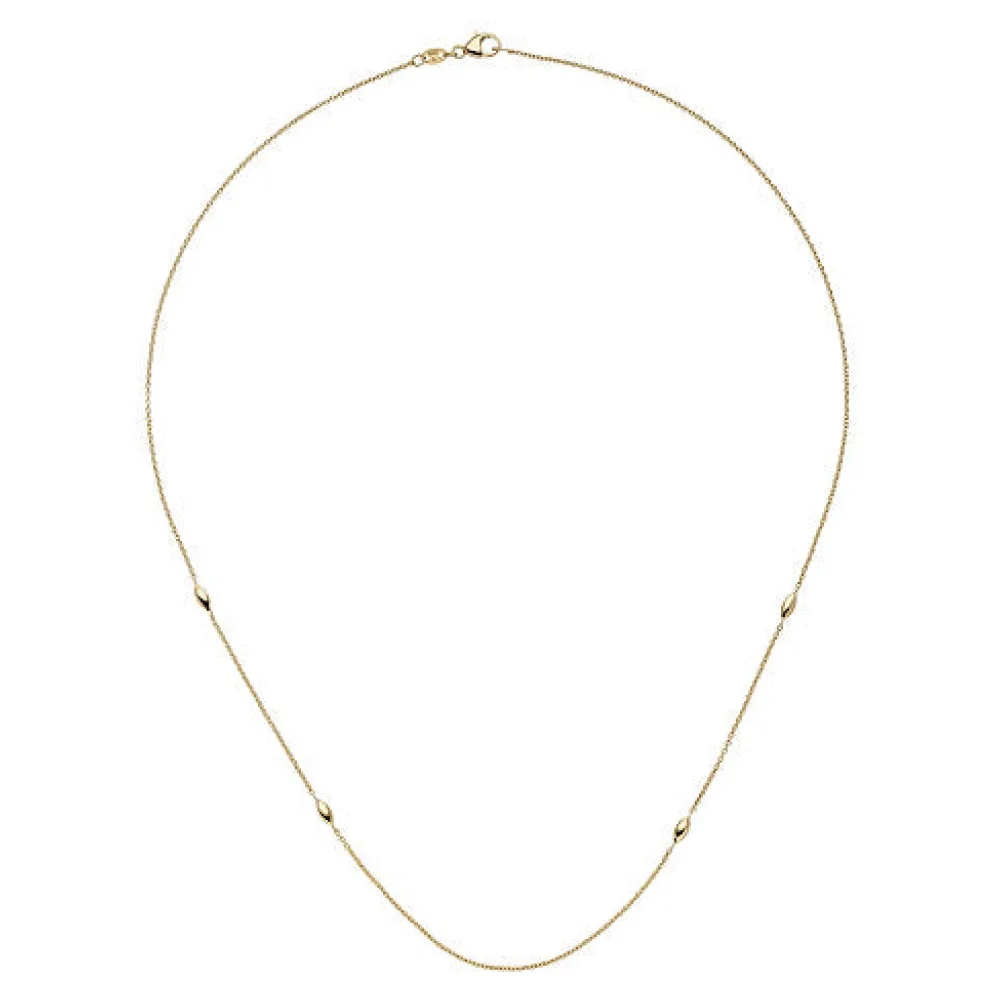 Collier Halskette 585 Gold Gelbgold 45 cm Kette Goldkette