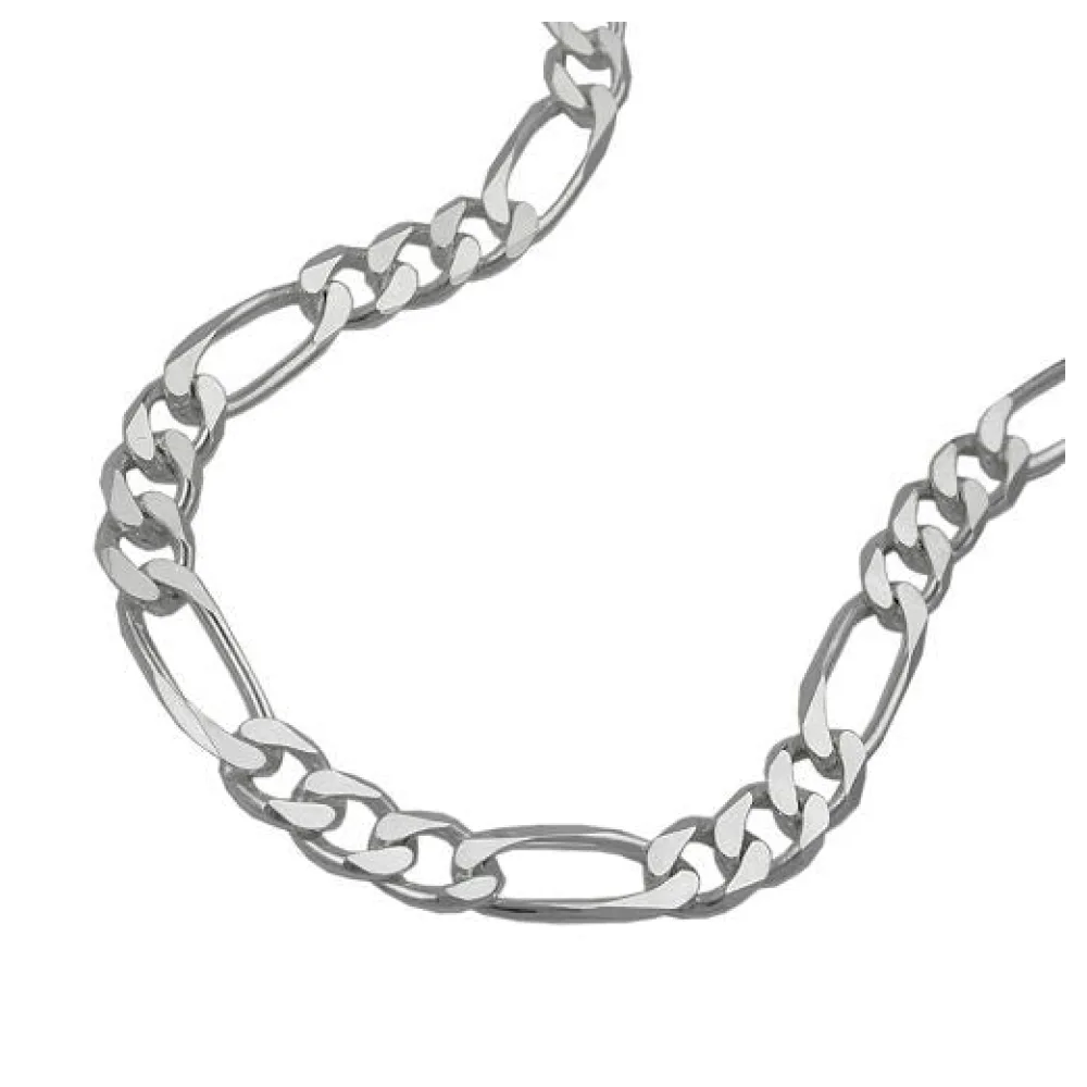 Kette Figaro flach 45cm Silber 925-55