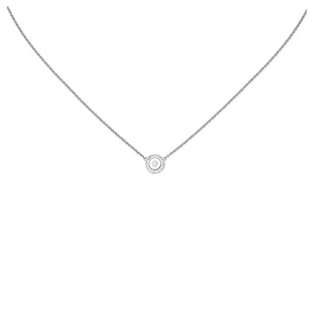 Collier Halskette 925 Sterling Silber 17 Zirkonia 45 cm Kette Silberkette