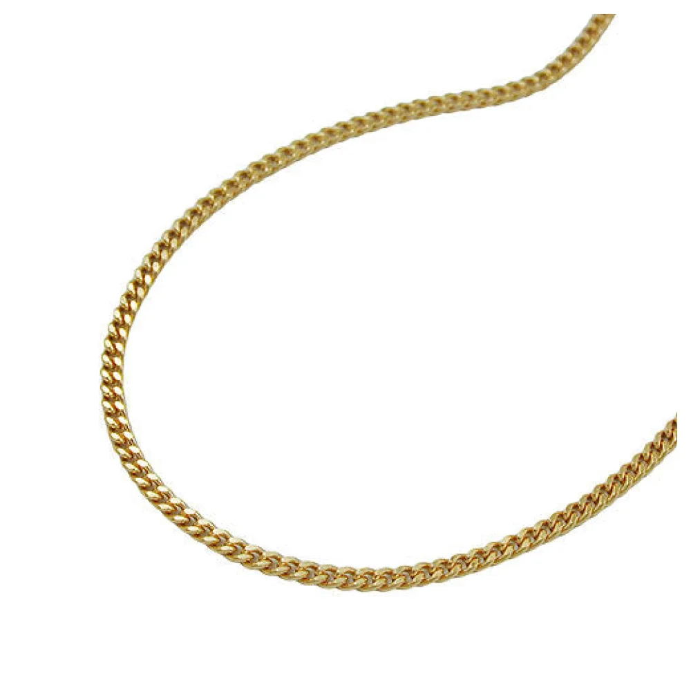 Kette Panzer 2x diamantiert 8Kt-50