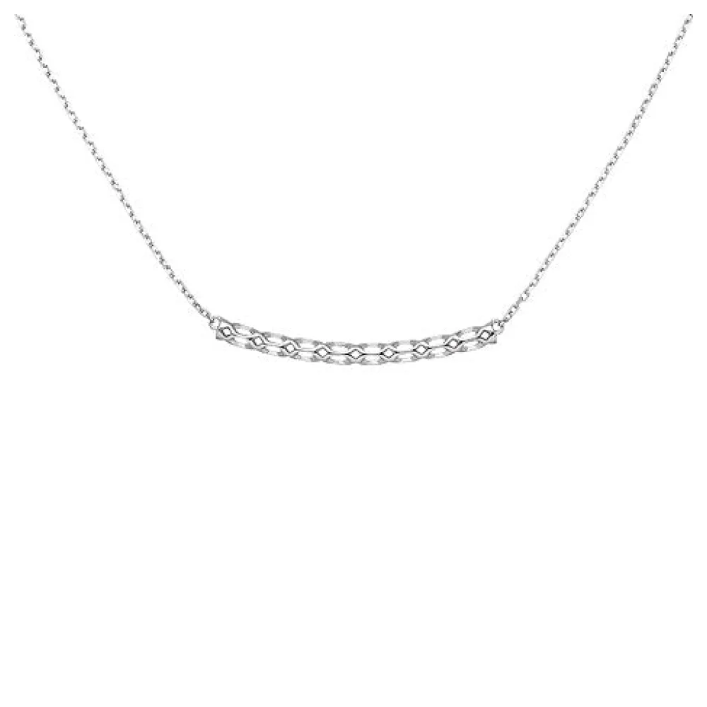 Collier Halskette 925 Sterling Silber 45 cm Kette Silberkette