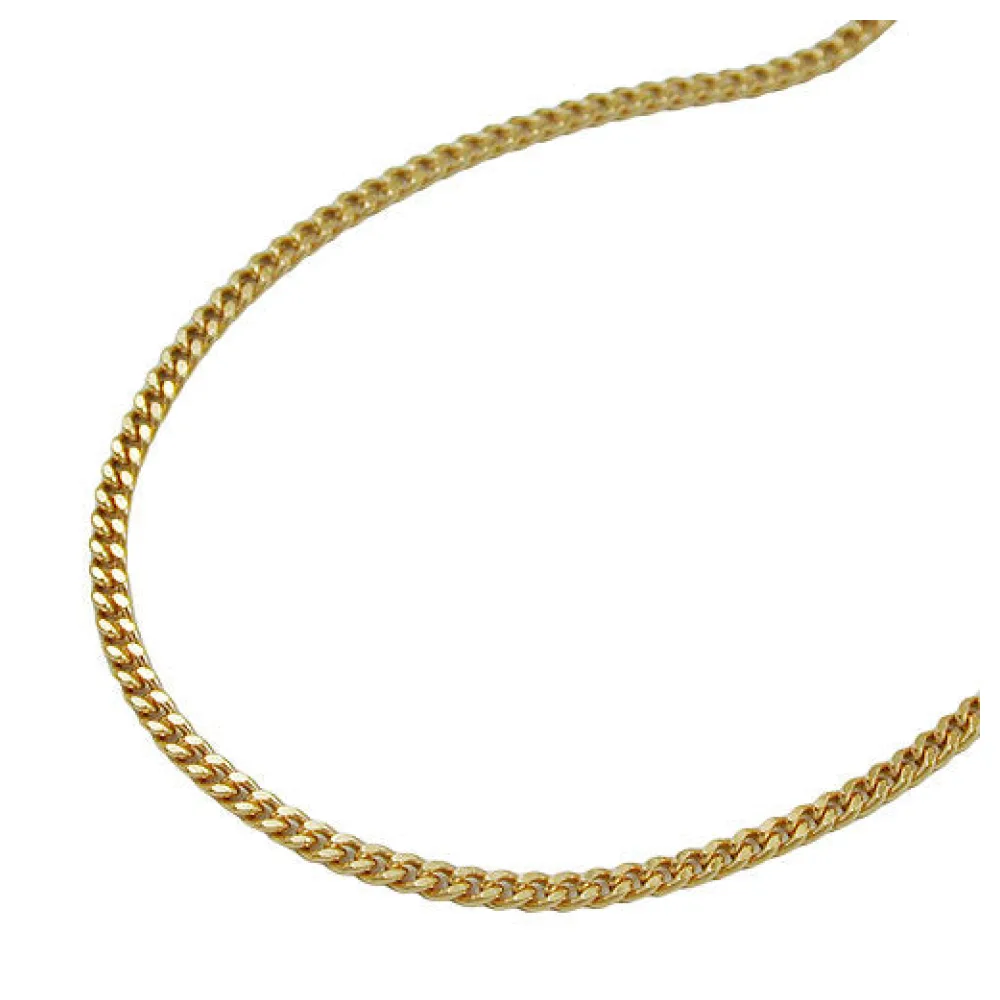 Kette Panzerkette 42cm Gold 375-45