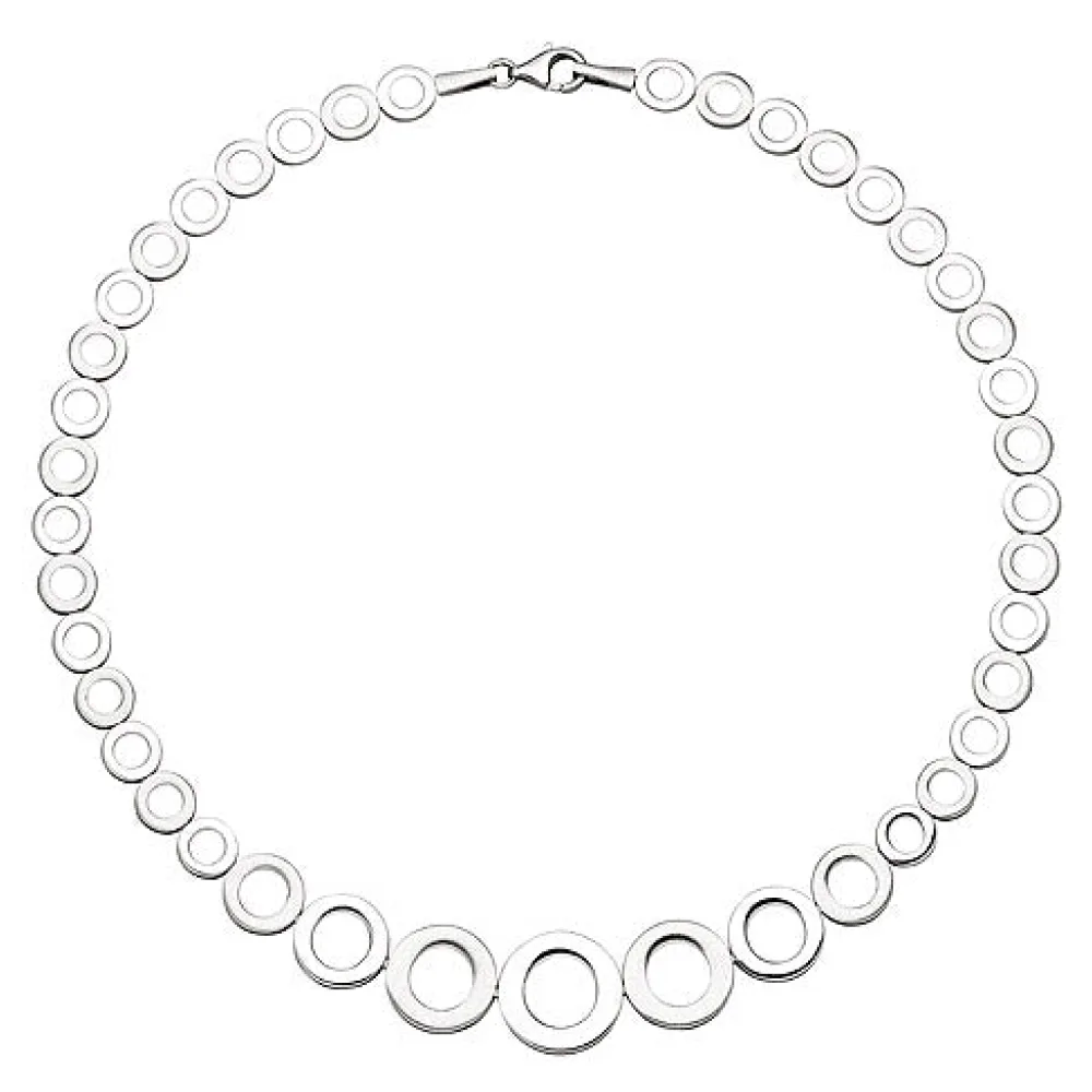 Collier Halskette im Verlauf 925 Sterling Silber 45 cm Kette