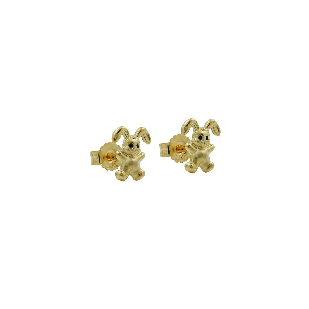 Ohrstecker kleiner Hase Gold 375