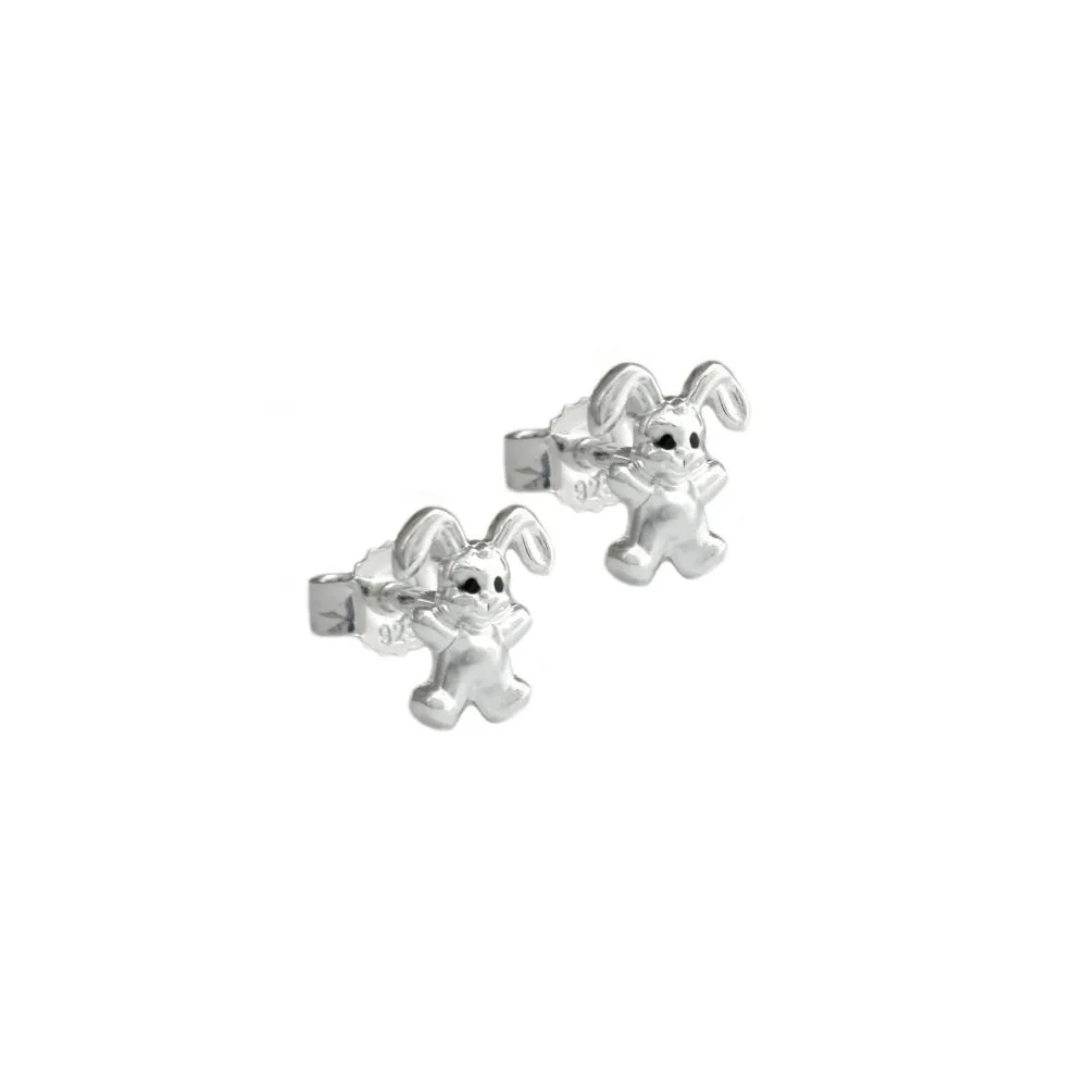 Ohrstecker kleiner Hase Silber 925