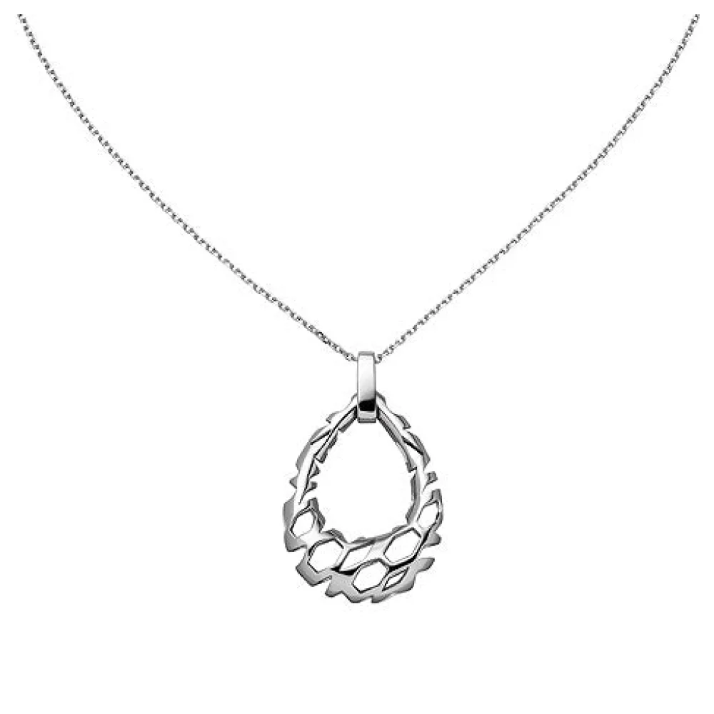 Collier Halskette Tropfen 925 Sterling Silber 45 cm Kette Silberkette