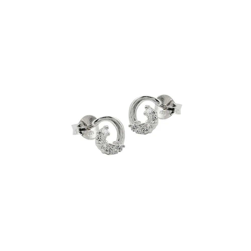 Ohrstecker mit Zirkonia Silber 925