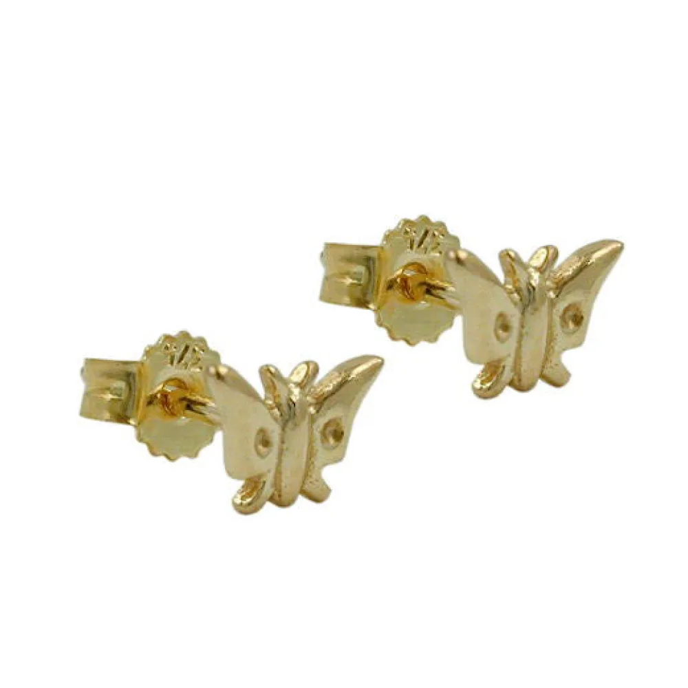 Ohrstecker Schmetterling Gold 375