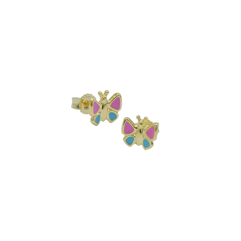 Ohrstecker Schmetterling Gold 375
