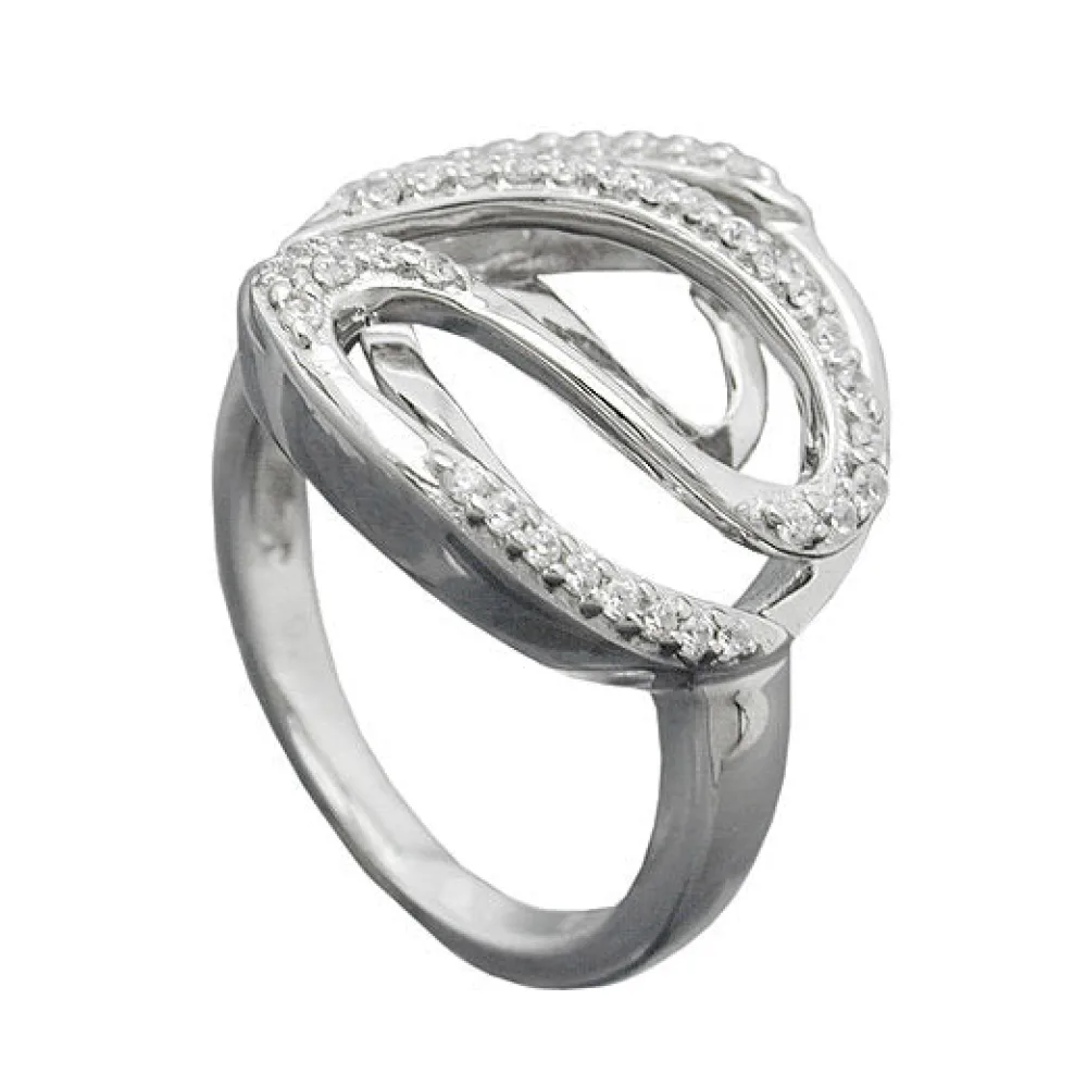 Ring mit vielen Zirkonia Silber 925-60