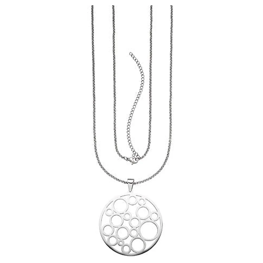 Collier Kette mit Anhänger Edelstahl 80 cm