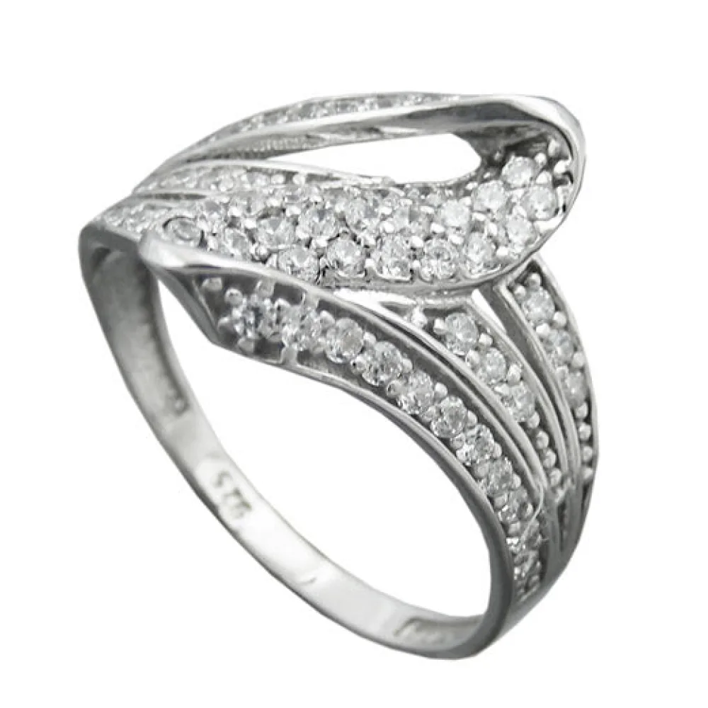 Ring mit vielen Zirkonia Silber 925-56