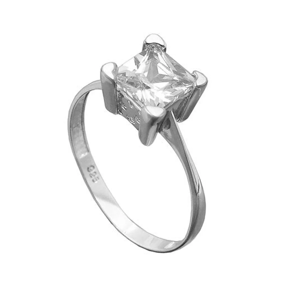 Ring mit Zirkonia Silber 925-62